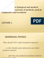 Introduction To Biological and Medical Physics. Physical Basis of Methods, Used in Diagnostics and Treatment