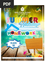 Class 12 Summer Holiday Homework