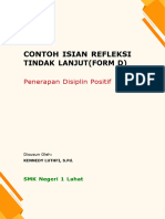 Contoh Isian Refleksi Tindak Lanjut - Form D