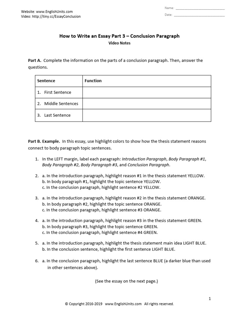 Mar 11 Essay-Conclusion | PDF | Paragraph | Green