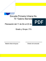 Planeacion Del 11 Al 22 de Diciembre Del 2023