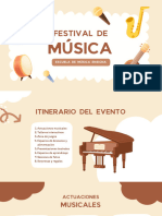 Presentacion festival para niños de musica
