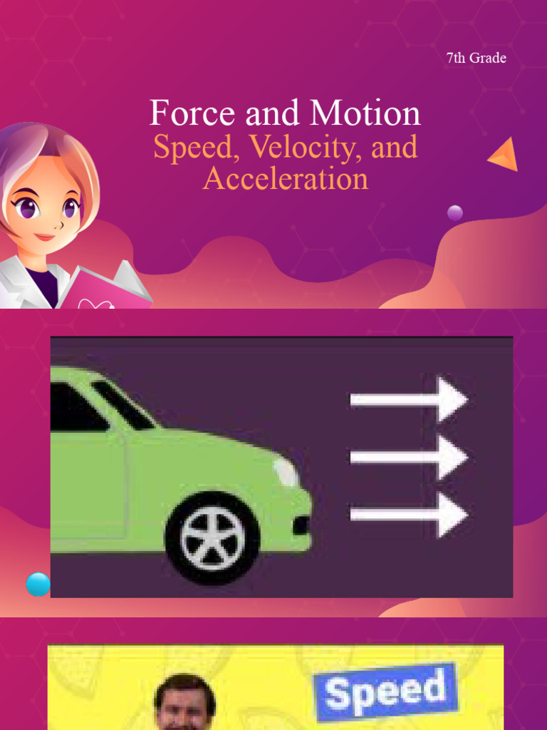 Speed, Velocity, and Acceleration Explained | PDF | Velocity | Acceleration