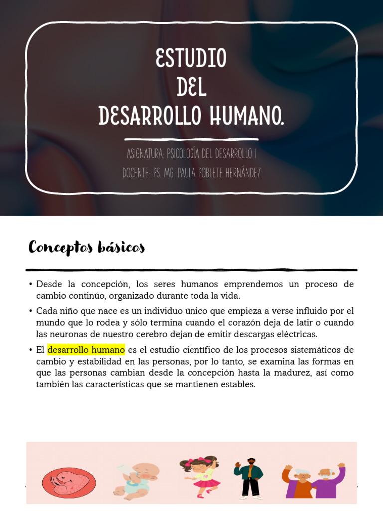 Estudio del Desarrollo Humano y Etapas | PDF | Adultos | Sicología