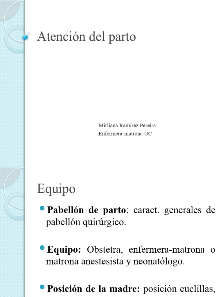 Atención Integral del Parto y Alumbramiento | PDF | Parto | Embarazo humano