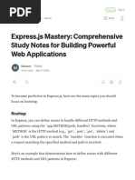 Express - Js Mastery - Comprehensive Study Notes For Building Powerful Web Applications - by Marazzo - Medium