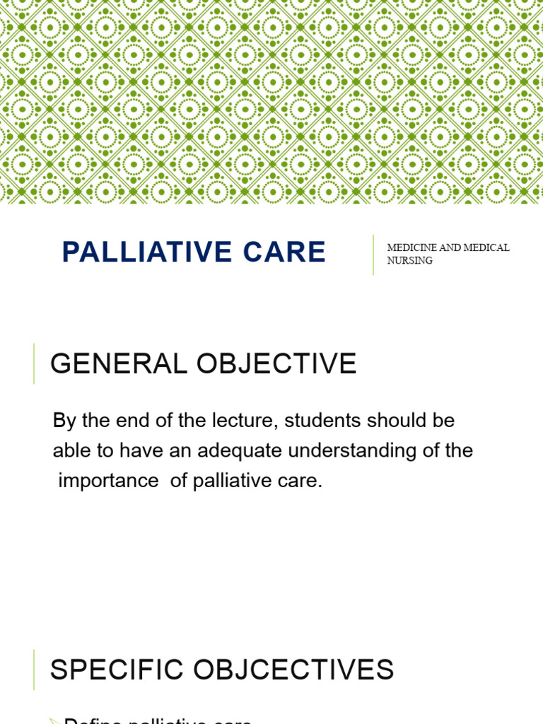 Palliative Care Pdf Palliative Care Analgesic