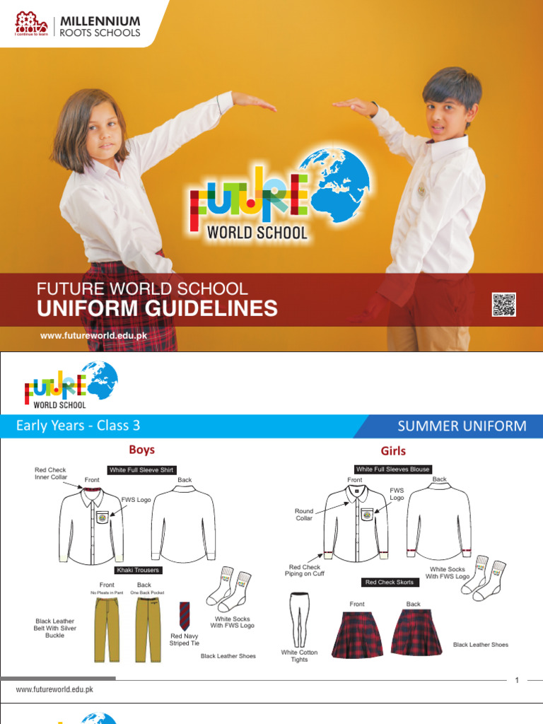 Future World School Uniform Guidelines | PDF | Blouse | Shirt