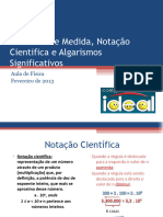 Unidades de Medida, Notação Cientifica e Algarismos - 3 EM