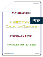 ZIMSEC Collection Exercises