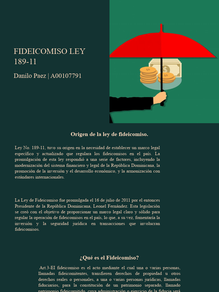 Ley 189-11: Fideicomisos en RD | PDF | Ley de Propiedad | Justicia