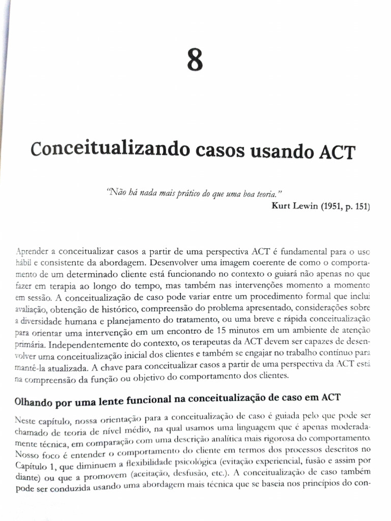 Aprendendo ACT - Cap. 08 | PDF