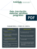 Guía Solicitud de Inscripción y Generación de Pago Materias Perdidas