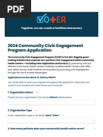 2024 Community Civic Engagement Program Application