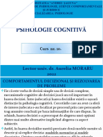 Psihologie Cognitiva - Curs 10