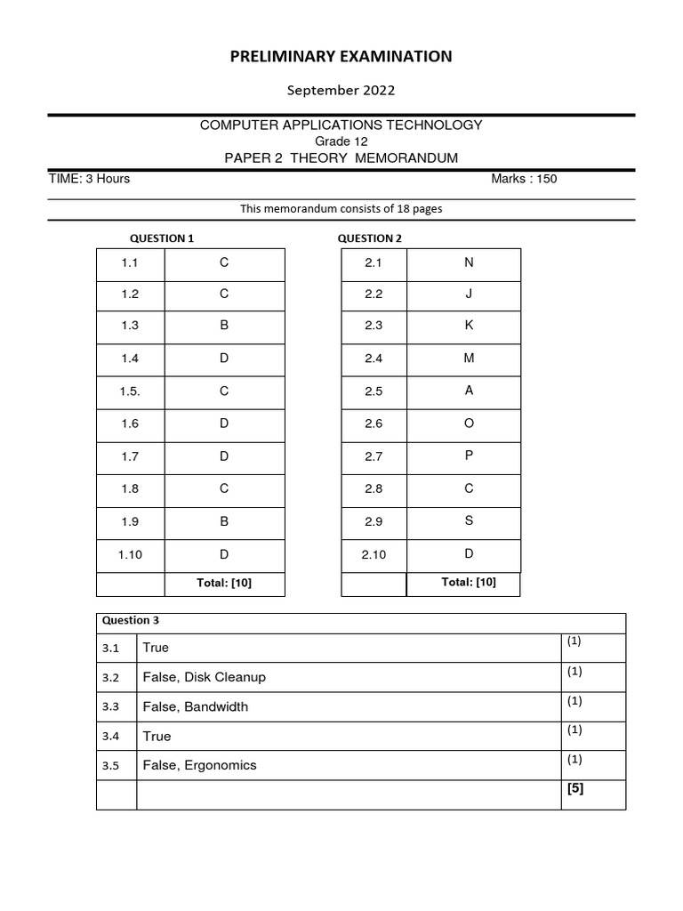 CAT P2 English Memo PHSG | PDF | Graphics Processing Unit | Computer ...