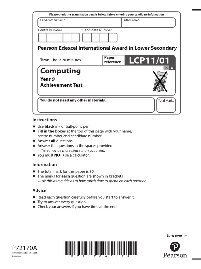 Year 9 Computing Achievement Test | PDF | World Wide Web | Internet & Web