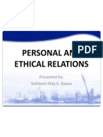 Personal and Ethical Relations