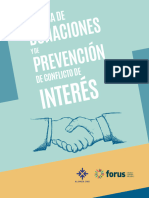 Politica de Donaciones y de Prevencion de Conflicto de Interes