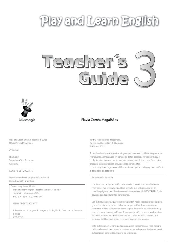 Teachers Guide 3 | PDF | Vocabulary | Learning