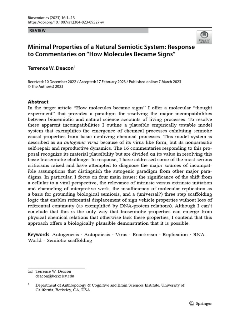 minimal-properties-of-a-natural-semiotic-system-response-to