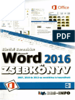 Bártfai Barnabás Word 2016 Zsebkönyv