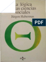 Habermas, Jürgen (1998) - La Lógica de Las Ciencias Sociales. Ed. Tecnos
