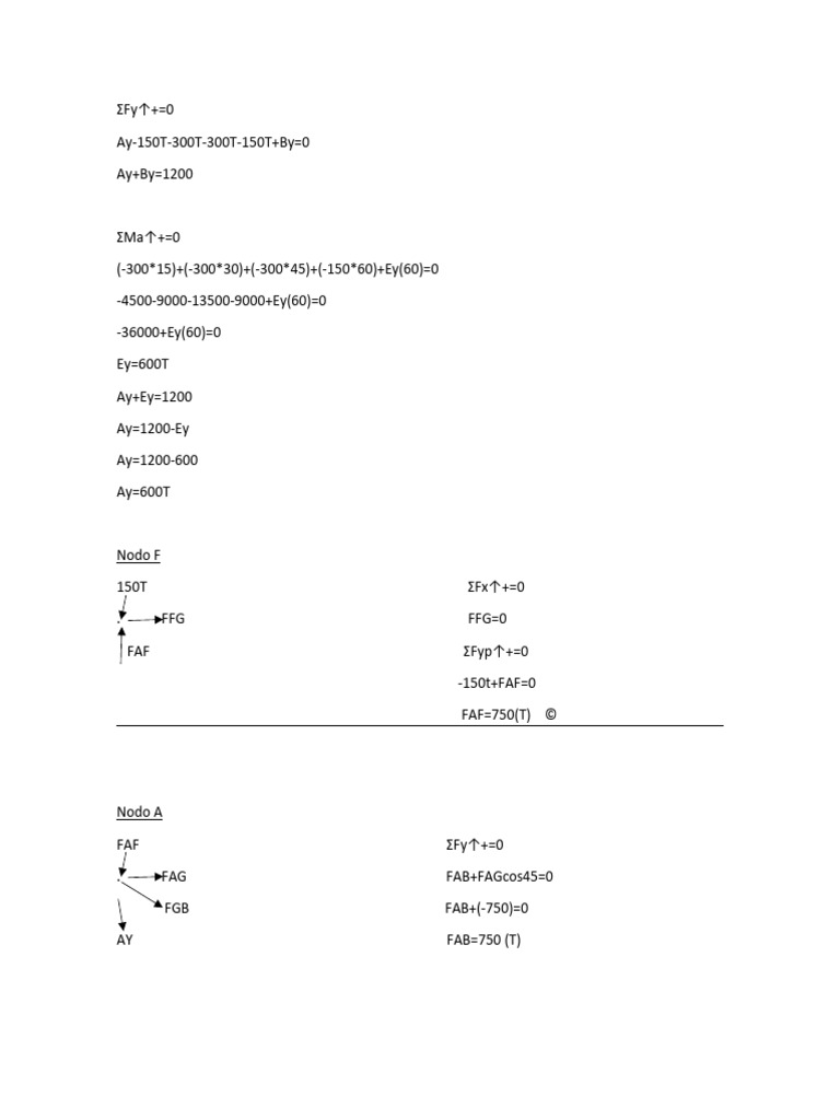 Structural Analysis of Force Nodes | PDF