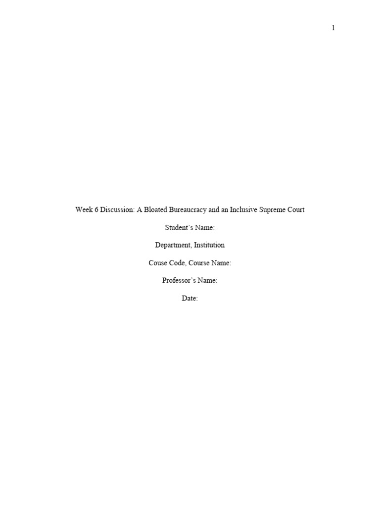 Week 6 Discussion Option 2 | PDF | Society Of The United States | Law ...