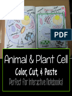 Animal & Plant Cell Color, Cut, & Paste: Perfect For Interactive Notebooks!