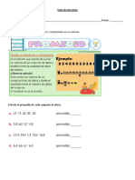 Guía de ejercicios promedio