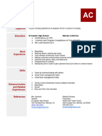 Resume Template 2015 1