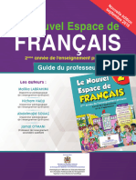 Guide Le Nouvel Espace de français 2e