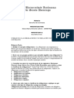 Primera Unidad, Derecho de Contratos