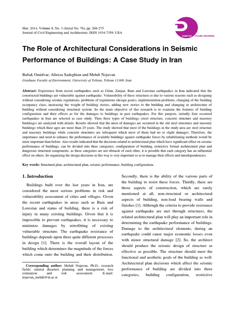 The Role of Architectural Considerations | PDF | Beam (Structure) | Column