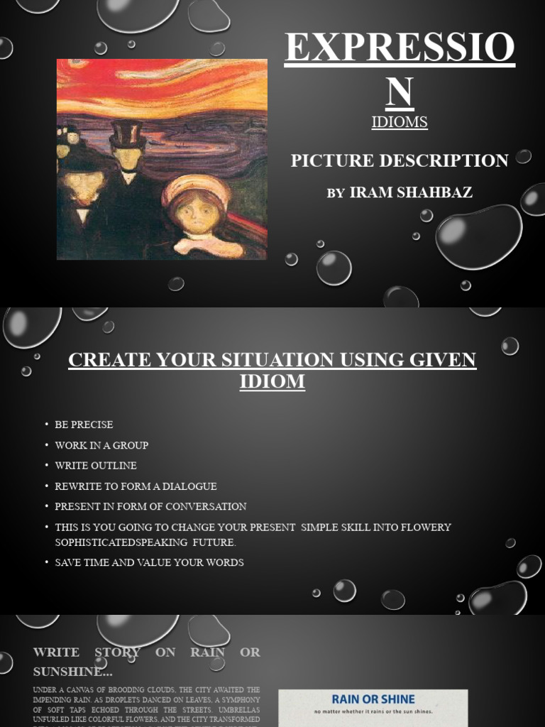 Creative Writing with Idioms and Weather | PDF