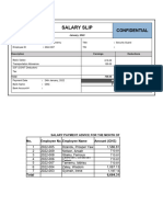 Pelirene - Pay Slip