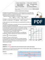 Devoir 1 Modele 2 Physique Chimie 2 Bac Sm Semestre 1