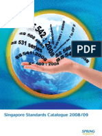 Catalogue 2008 Singapore Standards