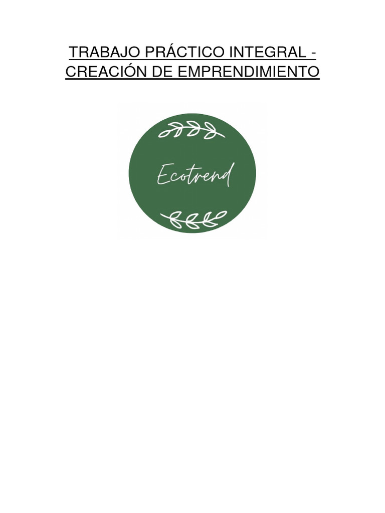 Modelo Tpi 1 | PDF | Marketing | Business