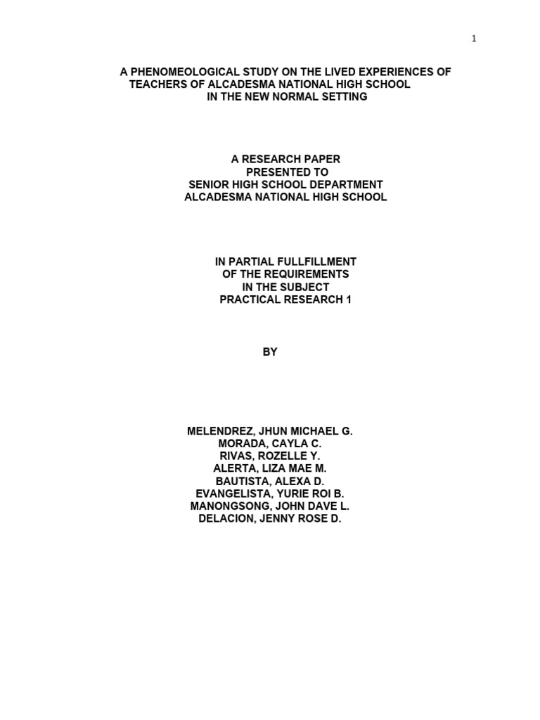Teachers' Experiences in New Normal | PDF | Methodology | Teachers