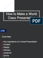 31338How to Make a World Class Presentation 1
