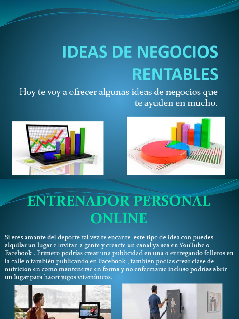 Ideas de Negocios Rentables | PDF