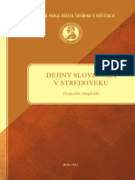 Dejiny Slovenska V Stredoveku