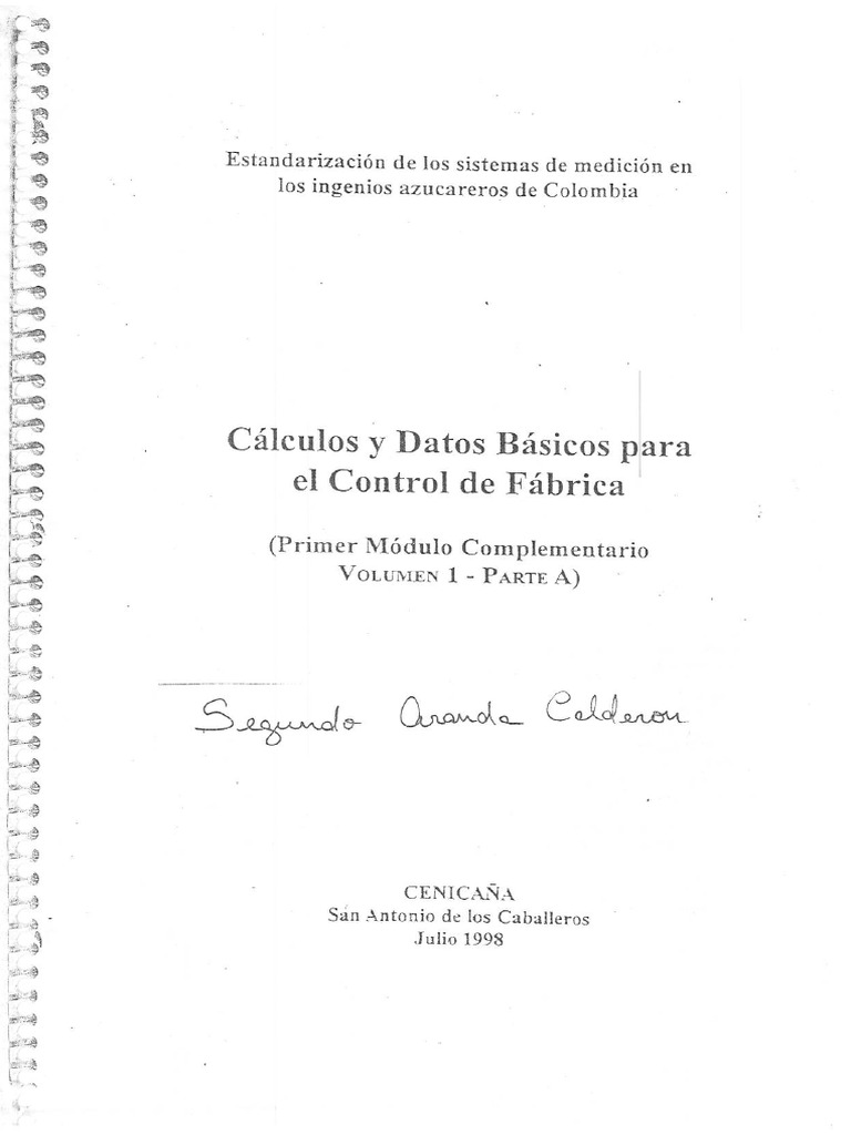 Calculos y Datos Basicos | PDF
