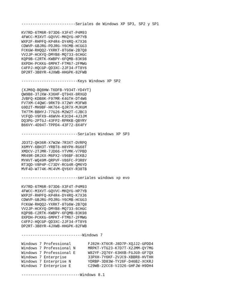Keys so windows pdf windows 7 windows xp