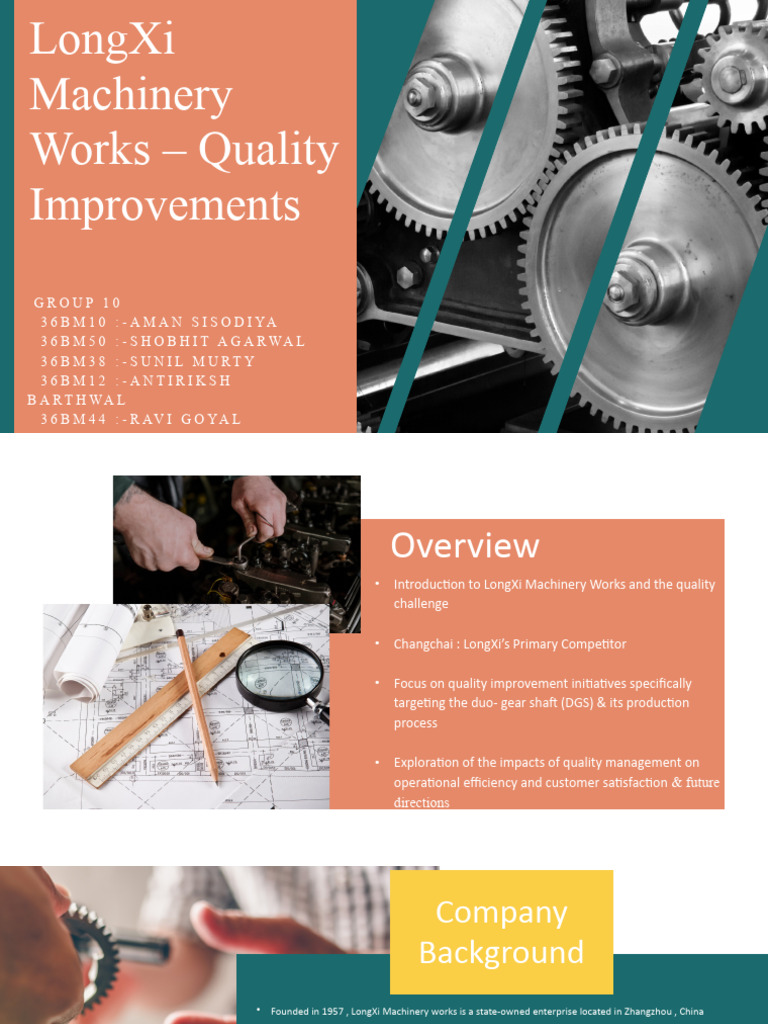 LongXi Machinery Quality Improvement Strategies | PDF | Quality ...