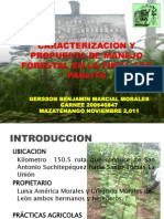 Caracterizacion y Propuesta de Manejo Forestal en La