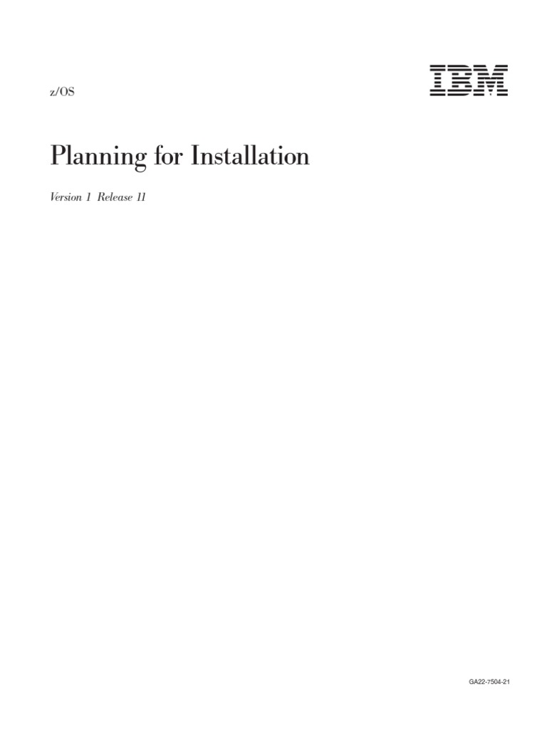 Planning For Installation (v1.11) | PDF | File System | Operating System