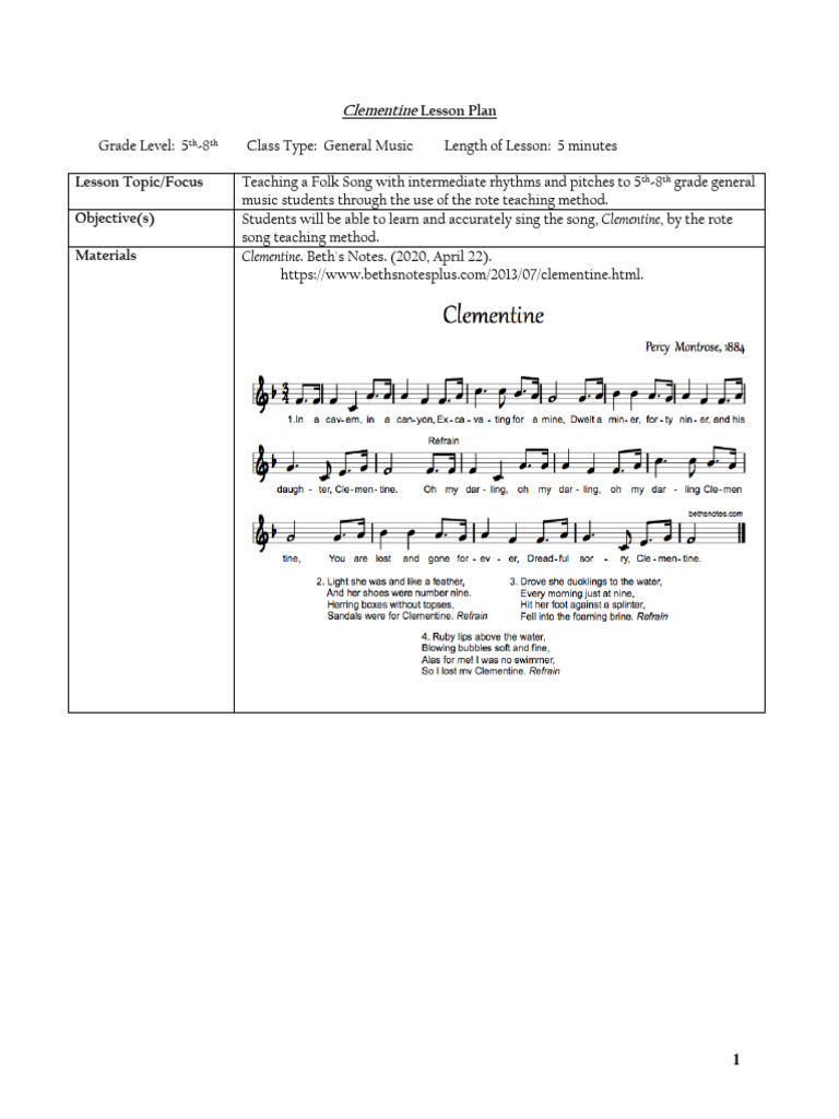 Artifact 7 | Download Free PDF | Teaching Method | Lesson Plan